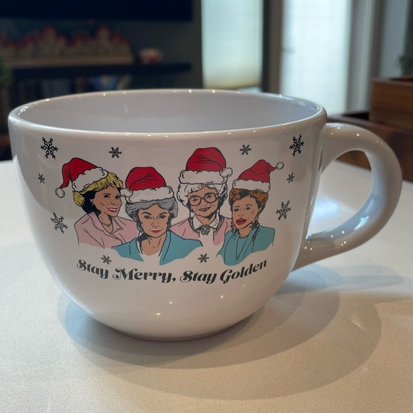Golden Girls Other - NWOT Golden Girls Ceramic Soup Bowl/Mug. Merry Christmas, White